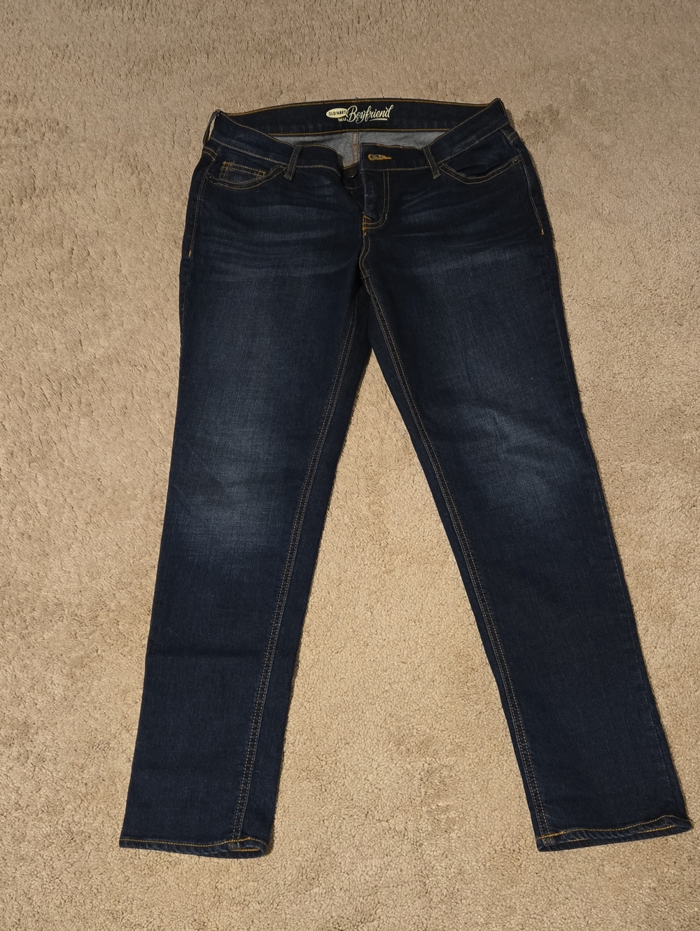Old Navy Dark Indigo Boyfriend Jeans